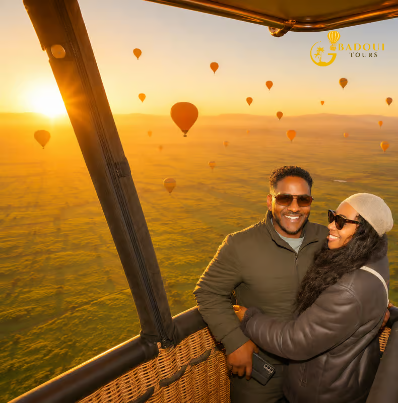 Hot Air Balloon Flight, Breakfast & Camel Ride